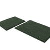 Smarcute 2 Pieces Chenille Bath Mats Non Skid Washable Bathroom Rugs 50cm X 81cm & 43cm X 61cm Bronze Green