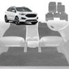 6D Diamond Car Floor Mats for Ford Endura 2018-2020-Full Set-Grey-Outback GT