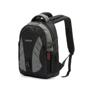 Tosca 20l/42x27x17cm Padded Multi Compartment Backpack - Grey/black