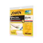 Raven 5000mm White RP14A Self Adhesive Extra Wide Weather Strip