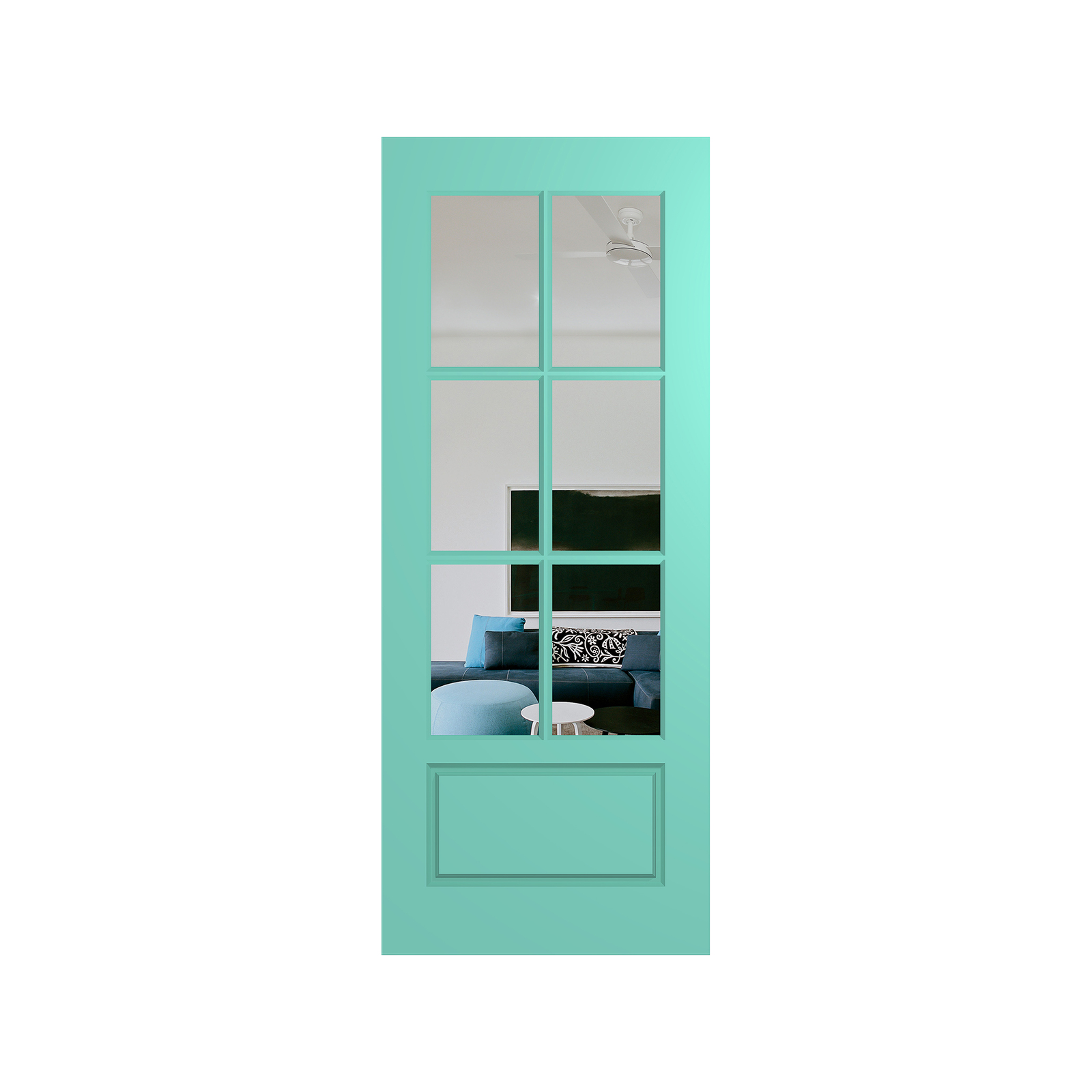 Hume Doors & Timber 2040 x 820 x 40mm Haven Clear Glass Entrance Door HAV66