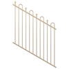 ProtectorAl 0350-1200W x 1200H Primrose Loop & Spear Top Pool Fence Panel Raked 16-30º