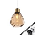 Snap Lighting Tulip Wine Glass Downlight to Pendant Light Conversion Kit Brass