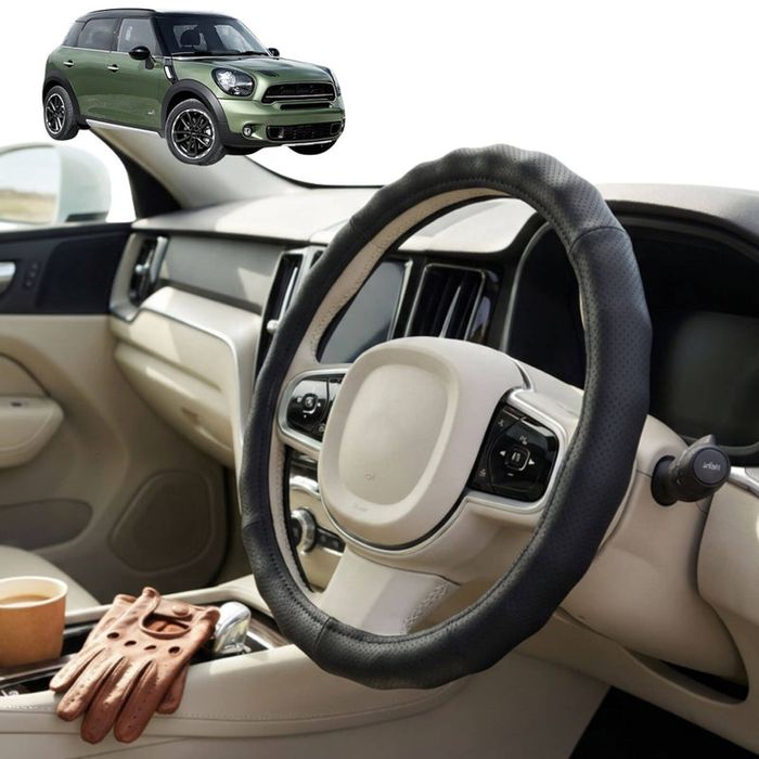 Australian Goose Steering Wheel Cover for MINI Countryman 2010 - 2017 (R60) Circle Black