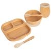 Tiny Dining 5pc Bamboo Segmented Baby Weaning Set