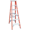 INDALEX 2.1M Industrial Fibreglass 180KG Pro Series Double Sided Step Ladder