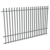 ProtectorAl 2400W x 1500H Palladium Silver Aluminium Batten Pool Fence Panel with Mid Rail
