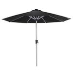 Coolaroo 3m Black Round Bondi LED Market Umbrella