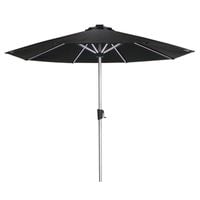 ceduna patio umbrellas Coolaroo 3m Black Round Ceduna Wind Rated Market Umbrella
