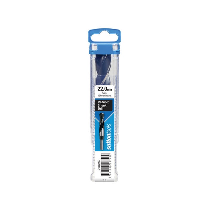 Sutton Tools 22 x 12.5mm Reduced Shank Jobber Drill Bit
