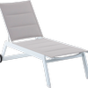 Mimosa Cordoba Aluminium Sunlounge White