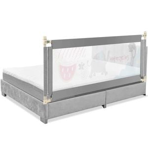 Costway 175cm Baby Bed Rail Height-adjustable Bed Guard Oxford Fabric