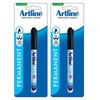 2pk Artline 1.0mm Bullet Nib Freezer Bag Marker Pen Plastic Food/container Black