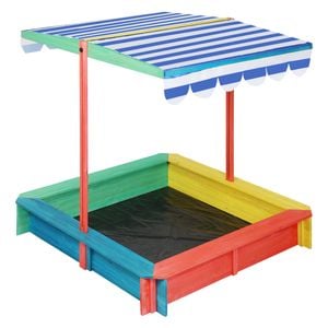 Bopeep Wooden Sand Pit UV Resistant Canopy