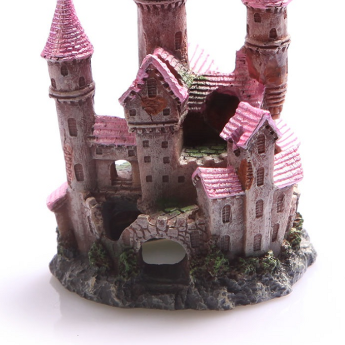 Aqua One Pink Ruined Castle Ornament - Large (36869)
