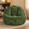 Advwin Bean Bag Chair Corduroy Lazy Sofa Lougne Seat Green