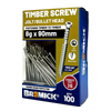 Bremick Jolt/Bullet Head SS316 8 x 90mm T15 Box 100