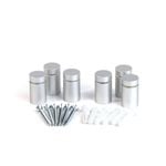 ProtectorAl 32 x 19mm Silver Deco Panel Mounts - 6 Pack