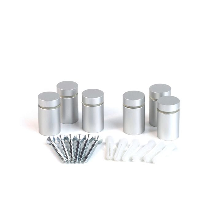 ProtectorAl 32 x 19mm Silver Deco Panel Mounts - 6 Pack