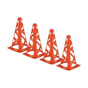 24cm Collapsable Marker Safety Cones - Set Of 4