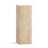 Cubie Tall Cream Travertine Plinth