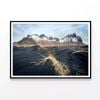 Wilderness at Stokksnes Iceland  Print 100% Australian Made 120x90cm  (Poster)