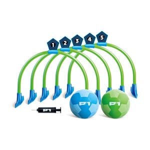 P1 Kick Croquet Strike Adjustable Soccer Football Game 5y Green/blue