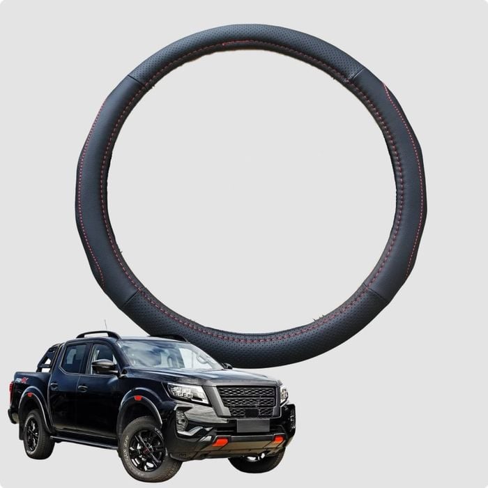Steering Wheel Cover for Nissan Navara Dual Cab 2022-Current Pro-4X 38CM | Circle