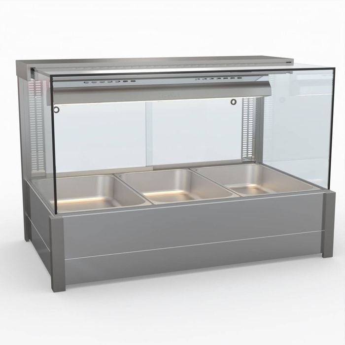 Bonvue Square Countertop Wet And Dry Bain Marie  - Hot Bain Marie (bm11sc)