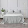Dreamaker Matte satin sheet Set Grey - Single Bed