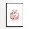 Luxury Perfume with Light Pink Flowers Design   Print 100% Australian Made 60 x 90cm   (Poster)
