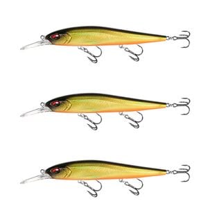 3x 13 Fishing 110mm Whipper Snapper Jerkbait Fishing Lures - Goldilocks