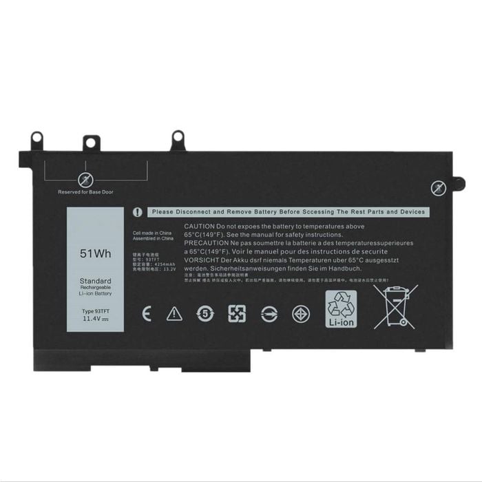 Battery for Dell Latitude 5580 5480 5280 5290 5590 5490 5491 5495 5591, ONLY fit Part 93FTF