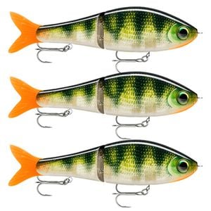 3x Rapala Super Shadow Rap Glide 11cm Jointed Swimbait Lures - Live Perch
