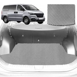 6D Diamond Car Boot Mat for Hyundai iLoad TQ2007-Current-Cargo Mat-Grey-Outback GT