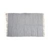 Large Chindi Cotton Handmade Floor Mat with Tassels 90 x 150 cm Light Grey