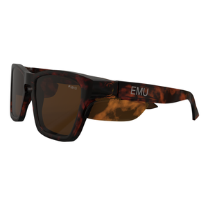 EMU Safety Brown Tortoiseshell Frame and Brown Sides Brown Polarised  Lens The Originals Safety Glasses
