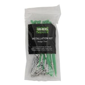 UN-REAL 25cm Artificial Accessories Hedge Tile Installation Kit