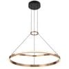 Telbix Ostrom Modern Pendant Hanging Lamp Light Aluminium Pvc Coffee Gold Satin