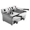Devanti Electric Deep Fryer Twin Frying Basket