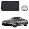 Front Windscreen Sun Shade for Mercedes-Benz E-Class 2010 - 2016 Coupe/Cabriolet (C207) - Standard 150 x 85 cm - Black