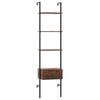 Costway 5-tier Ladder Bookcase Wall-mounted Bookshelf Display Shelf