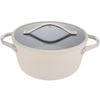 24cm Pyrolux NEXGEN Casserole 4.4L Ivory | Ceramic Non-Stick, Induction Base, Oven Safe