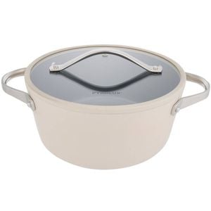 24cm Pyrolux NEXGEN Casserole 4.4L Ivory | Ceramic Non-Stick, Induction Base, Oven Safe