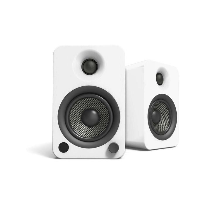Kanto YU4 140W Powered Bookshelf Speakers with Bluetooth® and Phono Preamp - Pair, Matte White