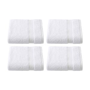 4PK Christy Sovereign Combed Cotton Hand Towel 650GSM Plush Absorbent White