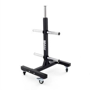 Smai Bumper Plate Storage Tree - Olympic - Black