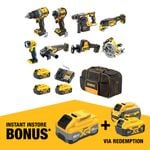 <mark>DeWALT</mark> 18V XR 5.0Ah 8 Piece Combo Kit DCZ801P3…