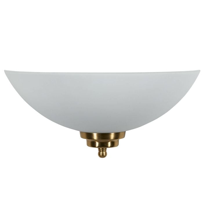 Brilliant 30cm Brushed Brass Gatsby Wall Sconce