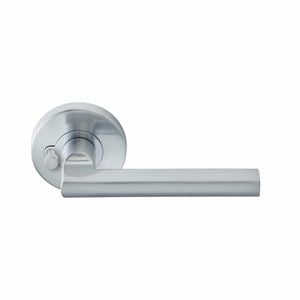 Delf Trade Satin Chrome Madrid Privacy Lever Set